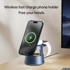 5 in 1 Wireless Charger Stand Night Light LED Bluetooth Speaker For Magsafe iPhone 16 15 14 13 12  Watch 9 8 Airpods Pro