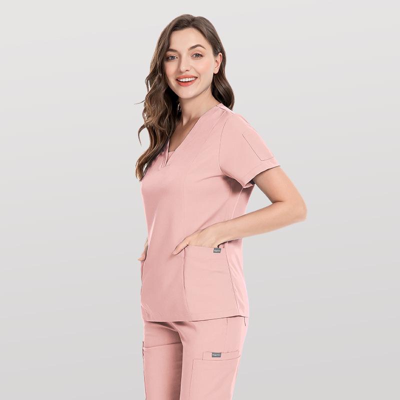 Quality Unisex Medical Uniforms for Man V-neck Nurse Scurbs Women Hospital Doctor Work Wear Oral Dental Surgery Work Uniforms