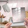 10pcs Lotus Crystal Film Mosaic Tile Wall Sticker Self Adhesive 3d Art Decals For Kitchen Bathroom Fashion Wall Sticker