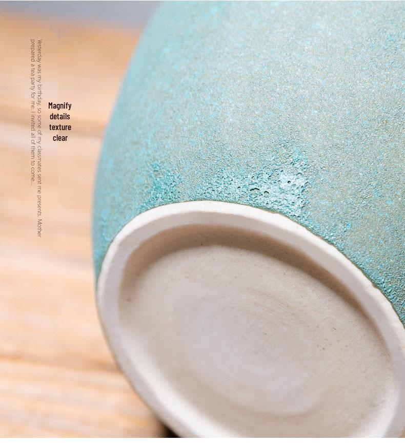 Zen Tabletop Vase for Living Room or Entrance - Ideal for Dried Flower Arrangements