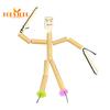 Bamboo Man Toy DIY Puppet Kit,Children Interactive Game,Bamboo Craft Material Kit,Boys Girls Gift
