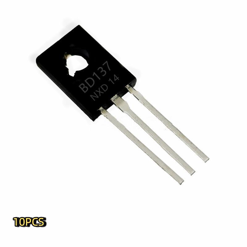 10 Pcs Brand New Bd137 Bd138 Bd139 Bd140 G-Suffix To-126 Power Triode Transistor 60V Durable Electronic Accessories