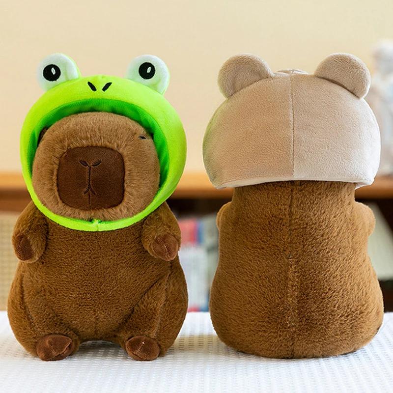 22cm Capybara Plush Toy - Cute Simulation Capibara Stuffed Animal Soft Doll Anime Fluffy Gift for All Ages