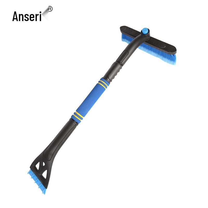 Ancesty 3-in-1 Telescopic Snow Shovel, Ice Scraper & Snow Brush синий