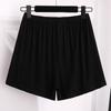 Women's Elastic Waist High Rise Shorts Loose Fit Safety Shorts Plus Size Anti Chafing Under Shorts