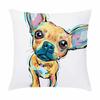 Customizable Home Square Soft Sofa Bed Pillow Cover Painted Dog Decorative Cartoon Puppy