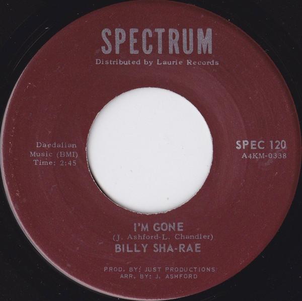 

7inch Record BILLY SHA-RAE - I m Gone / Let s Do It Again SPEC120 Spectrum Record 1971 US Soul/Funk Used