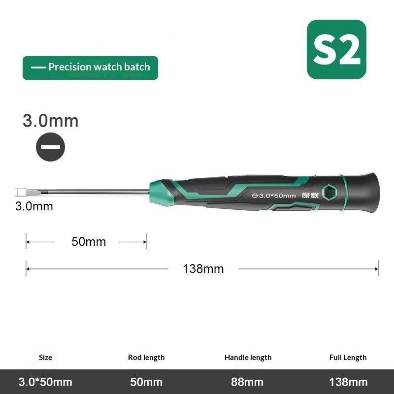 Precision Magnetic Screwdriver Anti-Slip Handle Slotted Type Mini Screw Driver Installation And Disassembly Repair Tool