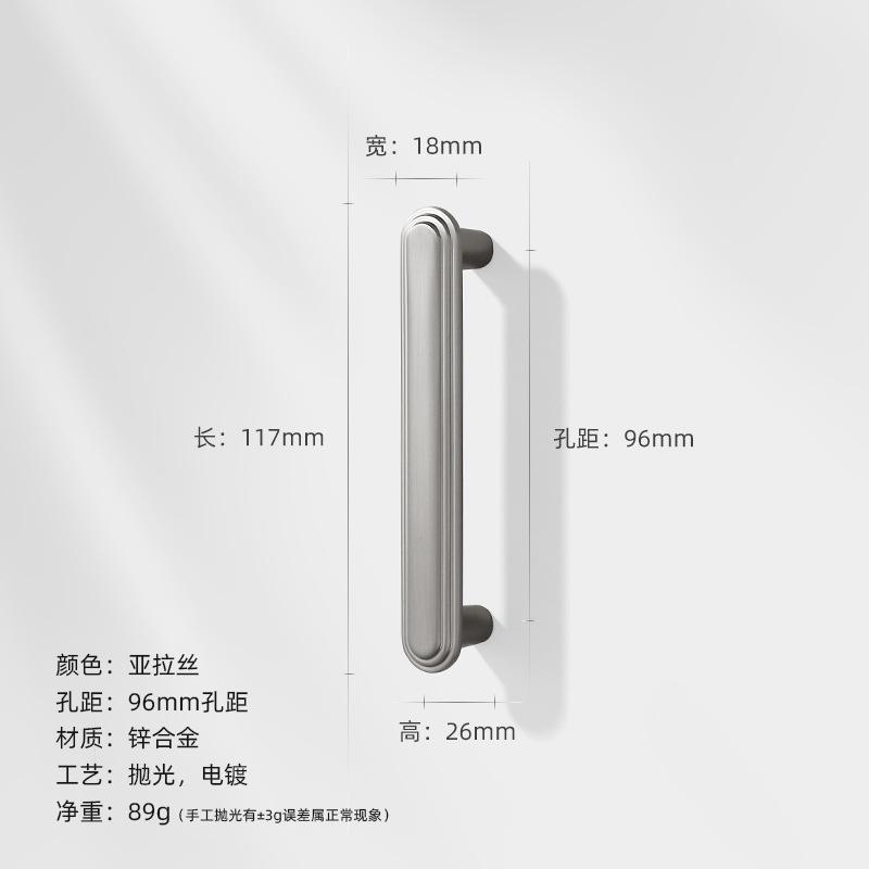 High End Golden Wardrobe Door Handle Modern Drawer Knob Simple Cabinet Handle Fashionable Zinc Alloy Solid Circular Handle