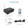 Bass & Treble Control Audio Power Amplifier,AK35 2 Channel Stereo Power Digital Audio Power Amplifier for Car / Home with USB/SD AUX Input