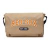 New MLB Basic Boston Red Sox Nylon Shoulder Bag, Crossbody Bag Unisex Dark Beige 3ACRL014N-43BGD