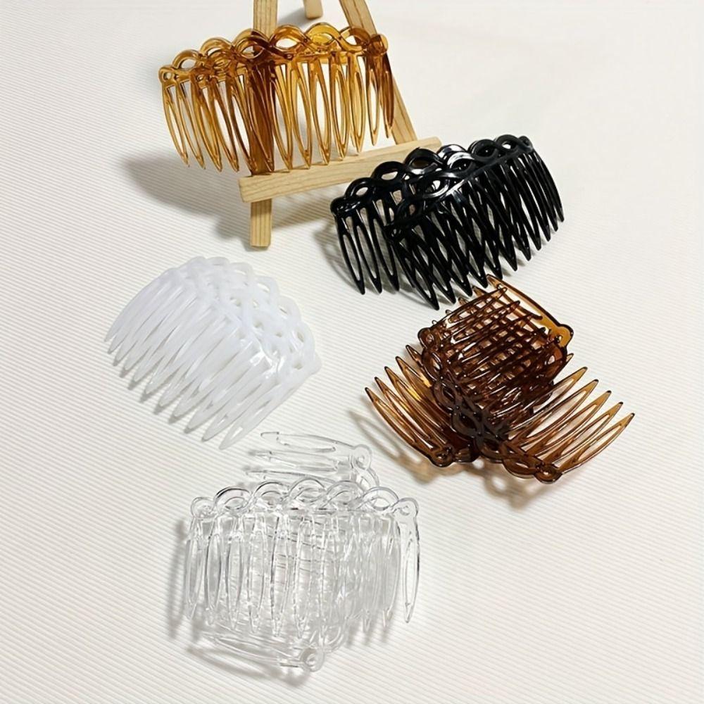 11 Teeth Simple Hair Clip Combs Straight Teeth Versatile Hair Accessories Durable French Vintage Weaving Hairpins Bridal Wedding