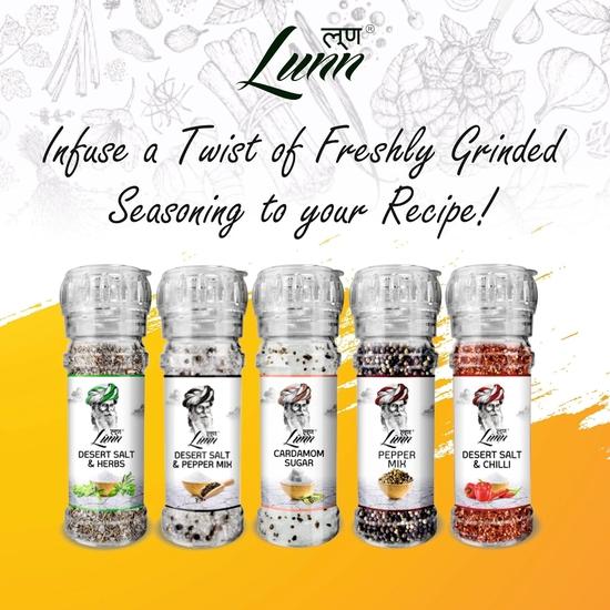 LUNN Thailändische Würzmischung mit Mühle | 40 GMS | Spezialwürzmischung für die Gourmet-Zubereitung