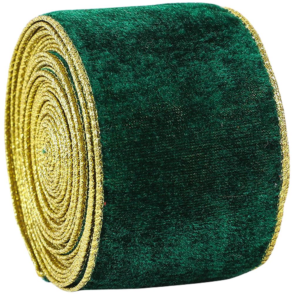 Velvet Christmas Ribbon 200cm X 6.3cm Cloth Craft Bow For Holiday Tree Decoration And DIY Party Ornaments