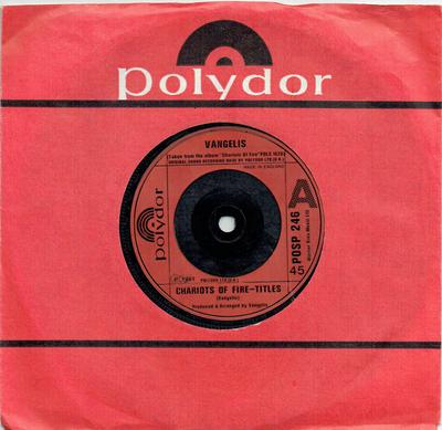 7inch Record VANGELIS - Chariots Of Fire-Titles POSP246 Polydor 1981 UK Dance & Electronica Used