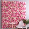 60X40cm Artificial Flower Wall Panels Handmade Silk Rose Flower Wall  Outdoor