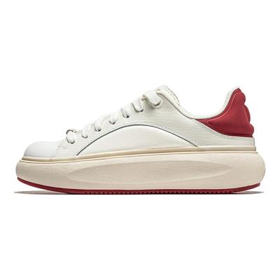 Li Ning Cloud Travel C4D Versatile Comfortable Non-Slip Low-Top Casual Shoes Men Sneakers White Red AZGU037-3