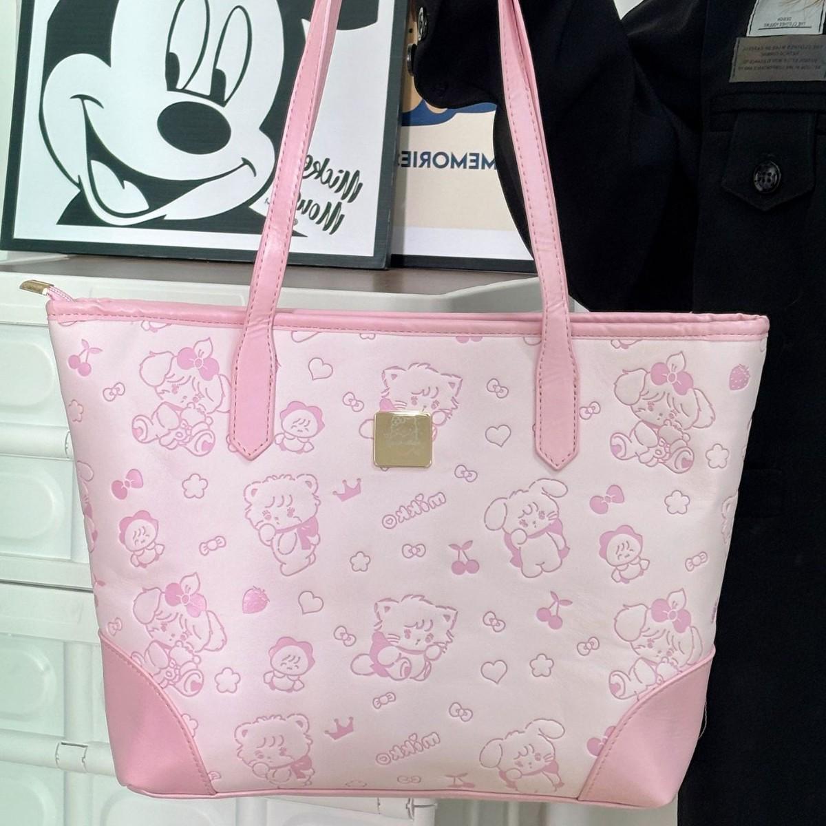 

Simoda 2024 Pink Shoulder Tote: Fashionable Autumn/Winter Work Bag
