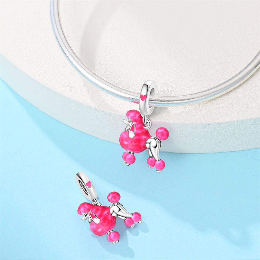 DIY Handmade Bracelet Charms Sunflower Cat Dog Poodle Pendant Beads for Jewelry Making