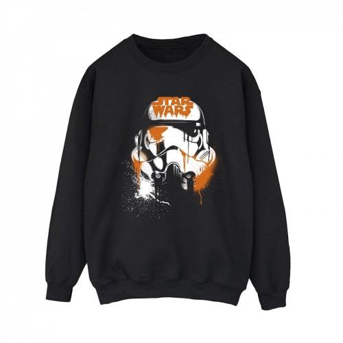 STAR WARS Womens/Ladies Halloween Stormtrooper Helmet Sweatshirt