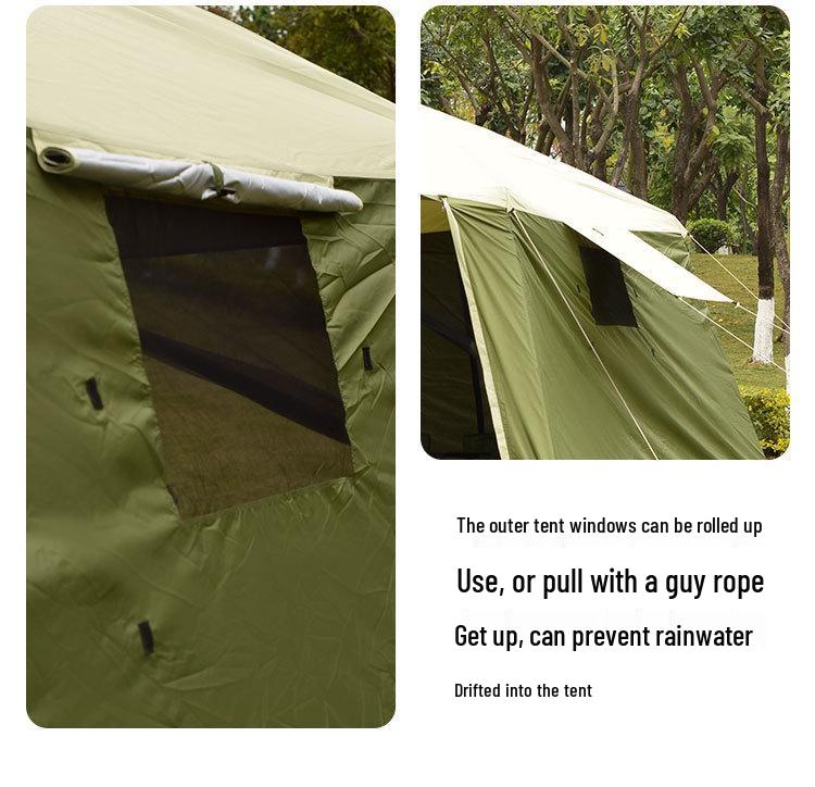 Outdoor Camping Pergola: Sunshade, Rainproof, Windproof, Mosquito-Proof Tent for Picnics, BBQs, and Holidays.