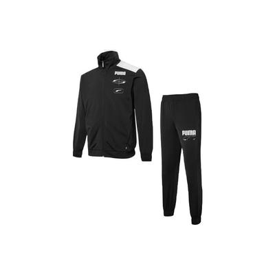 Bedruckter Lässiger Zip-Hoodie und Hosen-Set Herren-Sets Schwarz 67122701