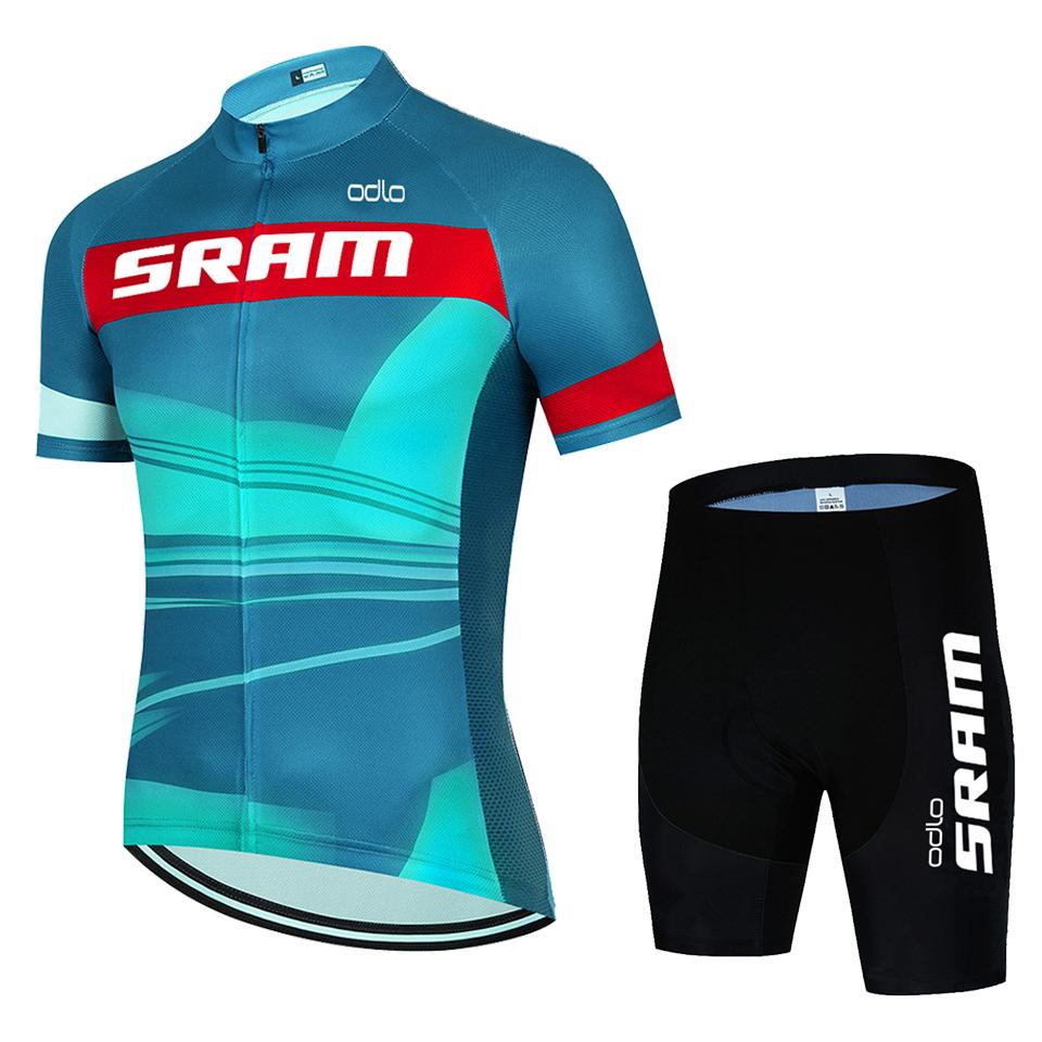 2026 SRAM Cyklistický dres Sada Letní cyklistické oblečení MTB oblečení na kolo Uniforma Maillot Ropa Ciclismo Pánský cyklistický oblek na kolo