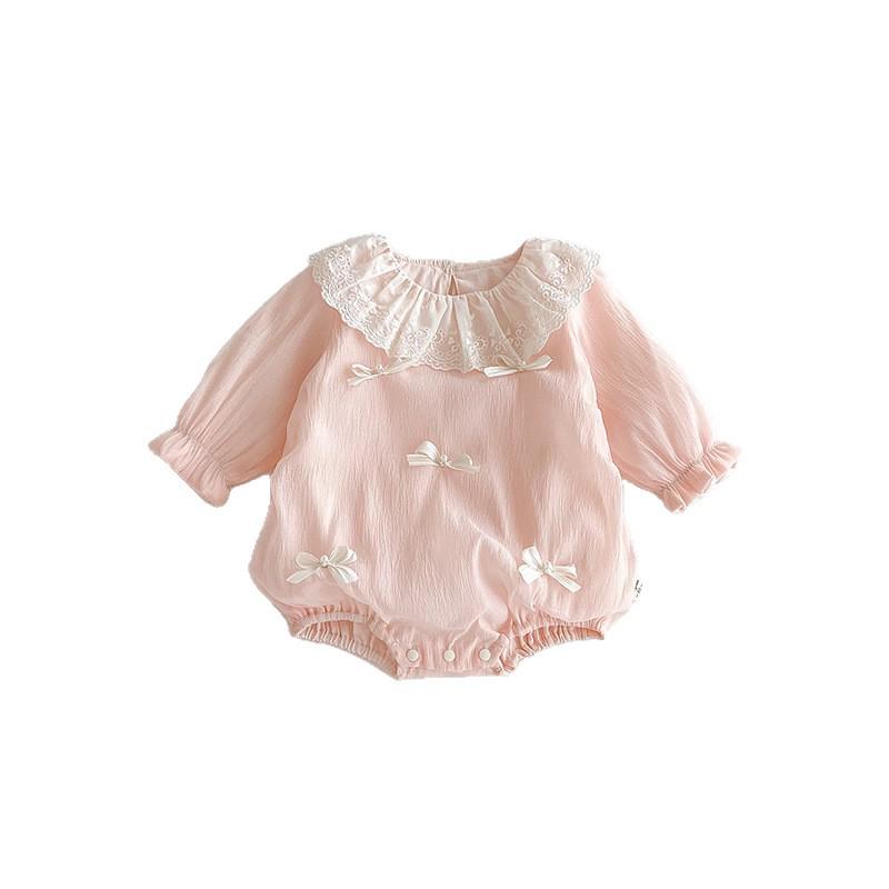 Sweet Princess Romper - Newborn Baby Girl Autumn Outfit for 100 Days to 1 Year