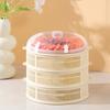 Stackable Mesh Food Cover with Lid Multi-Function Dome for Vegetables Dumplings Seafood Meat Space-Saving Kitchen Accessory