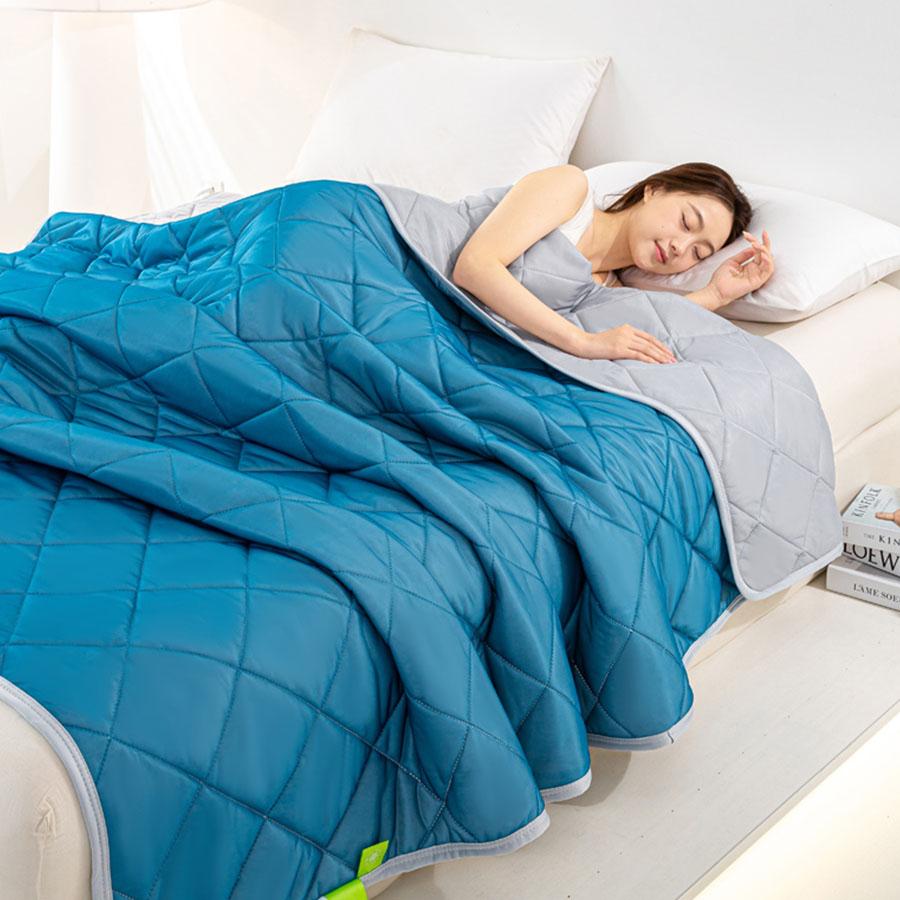 Summer Thin Comforter Soft Air-Conditioned Four Season Comforter Machine Washable Single Double Blanket Ultrasonic Quilted Quilt