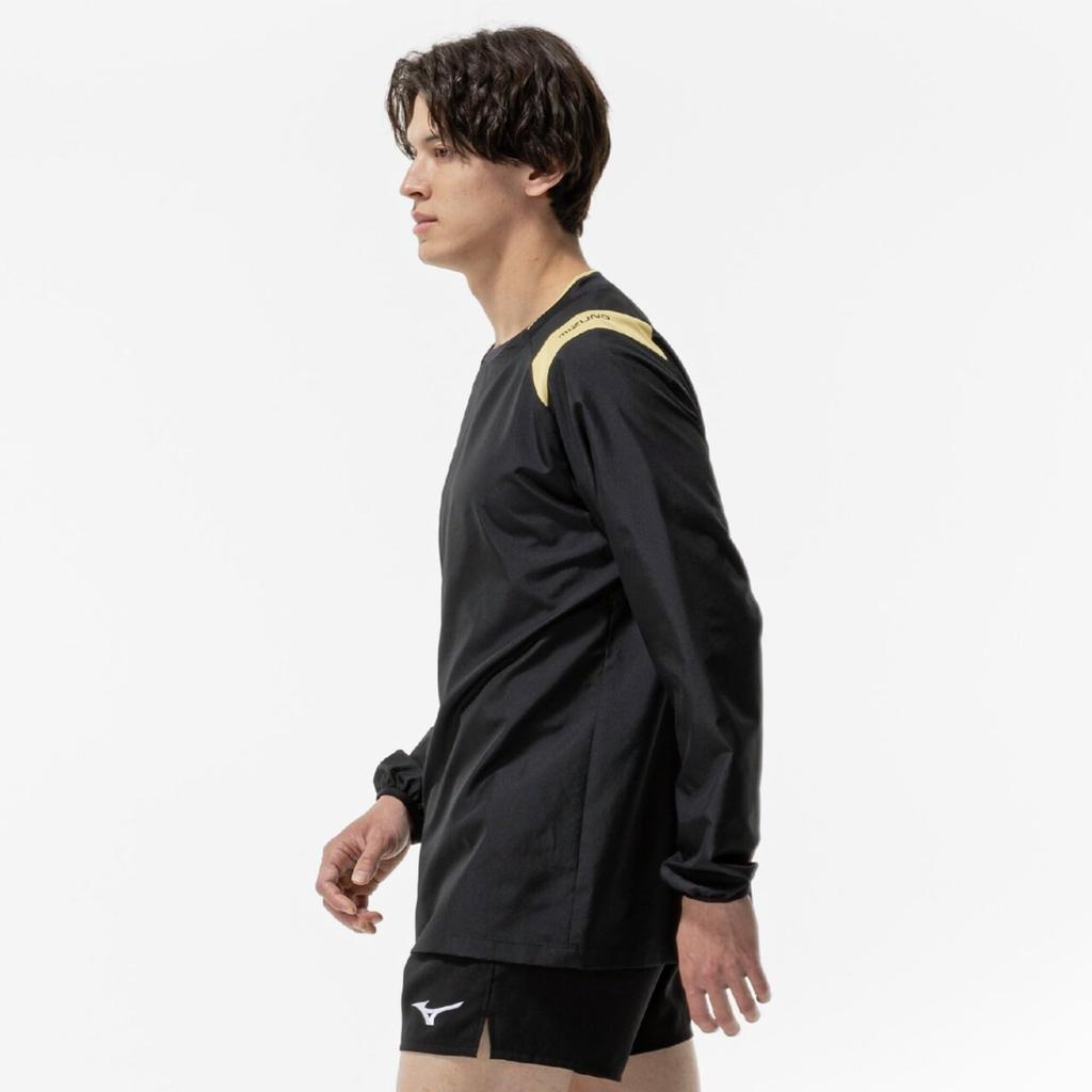 Volleyball wear BASIC short-sleeved training top V2MEC531 Unisex Black x Gold L