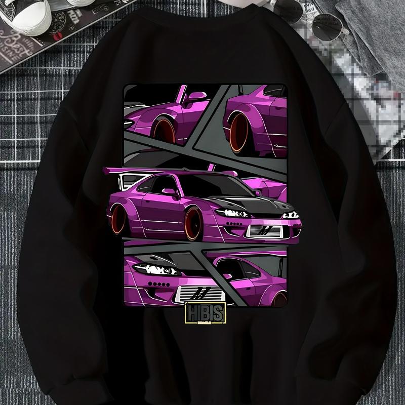 

Slim Fit Crew Neck Sweatshirt, Quick-Dry Nylon-Spandex, Outdoor Commute & Sports S