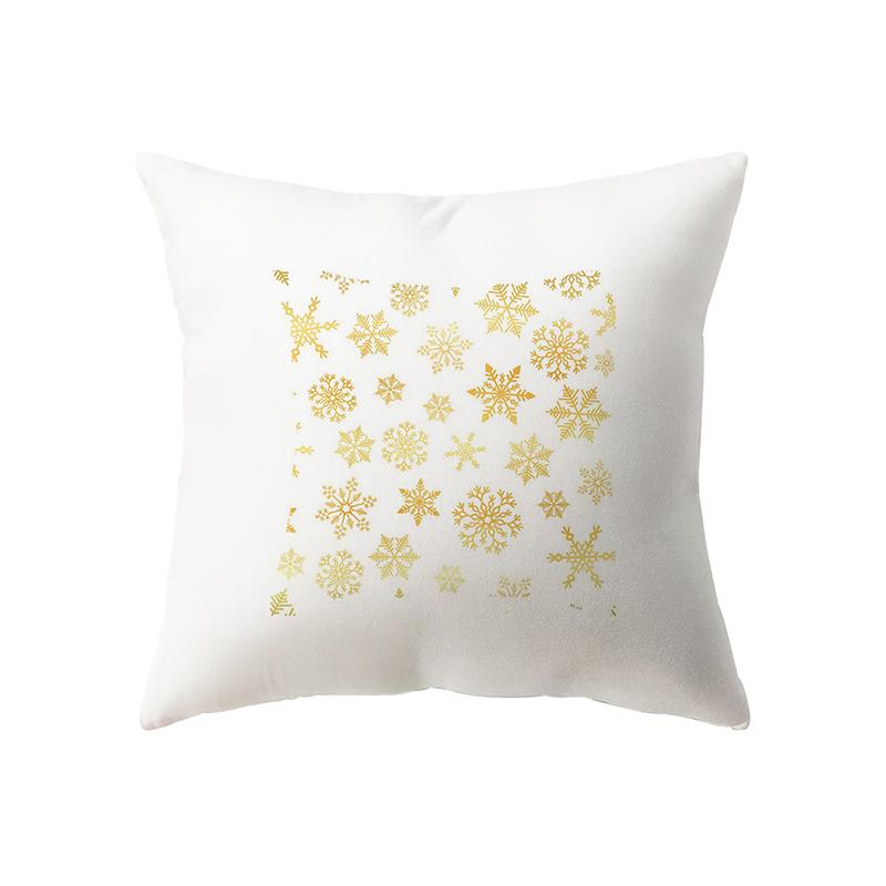 Home Decor Christmas Theme Printed Pattern Cushion Cover Home Living Room Sofa Decoration Square Throw Pillow Pillow Cover