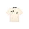 New MLB New York Yankees T Shirt Unisex Cream 3ATSG0144-50CRS