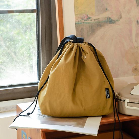 Insulated Lunch Bag Large Capacity Waterproof Wear Resistant Drawstring Portable Thermal Insulated Picnic Storage Bento Box Bag