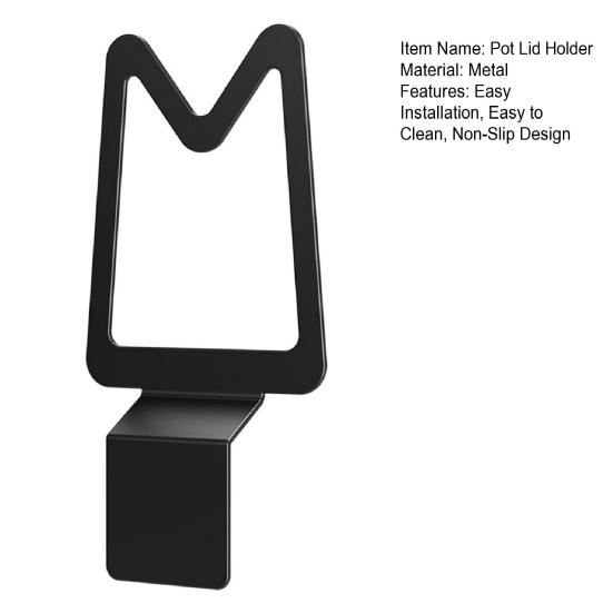 Pot Lid Holder Easy to Use Pot Lid Stand Stable Non-Slip Design Universal Slow Cooker Lid Support Fits Various Lid Sizes