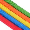 5Pcs Baby Teething Tubes Toy Silicone Bite Resistant 5 Colors Baby Chew Straw for Infants Toddler Boy and Girl