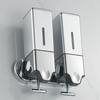 Single/Double Soap Dispenser Wall-mount Shower Bath Shampoo Dispenser Liquid Soap Container Bathroom Washroom Kitchen