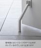Yamazaki Jitsugyo Magnetic Folding Door Stopper Long White x D8 x H28cm Smart Strong Magnet Easy Installation Entrance Door Operable with One Foot