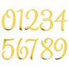 Gold Acrylic 0-9 Number Cake Topper for Wedding Anniversary Kids Adult Birthday Party Cake Decoration Digital Cupcake Toppers