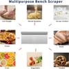 Stainless Steel Dough Scraper with Scale Pastry Cutter Cake Spatula Bread Pizza Flour Scraper Baking Tools