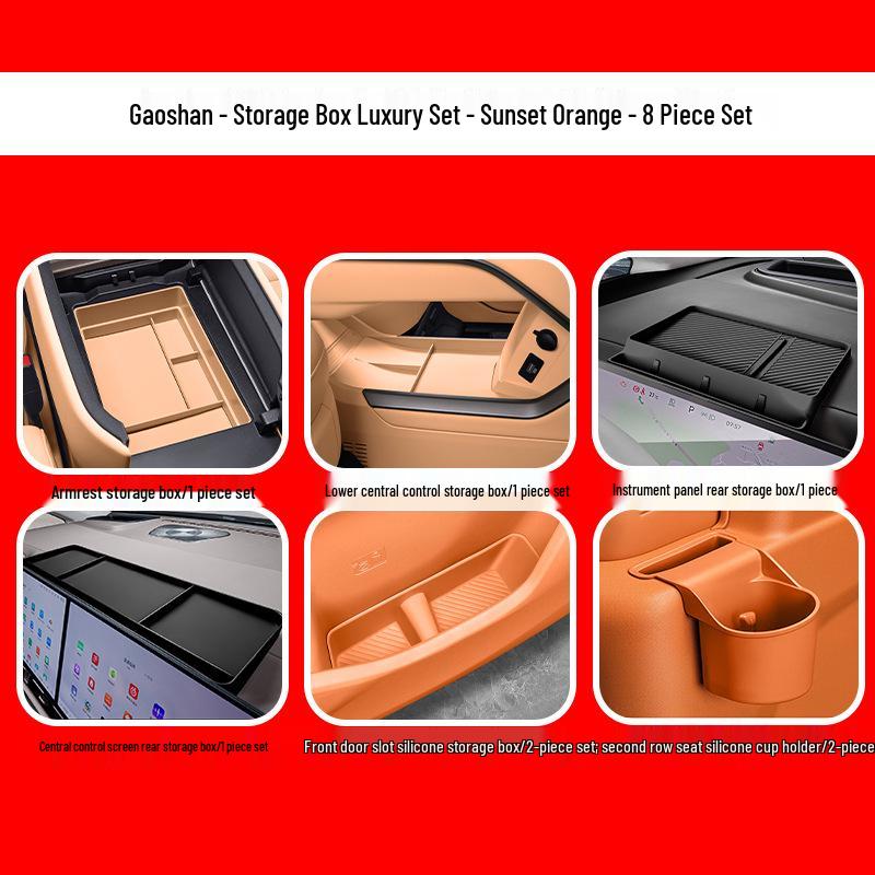 Wey Gaoshan 7/8/9 Instrument Screen Silicone Storage Box for Car Interior
