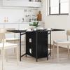Dining Table 144 x 60 x 75 cm Particleboard Black Oak