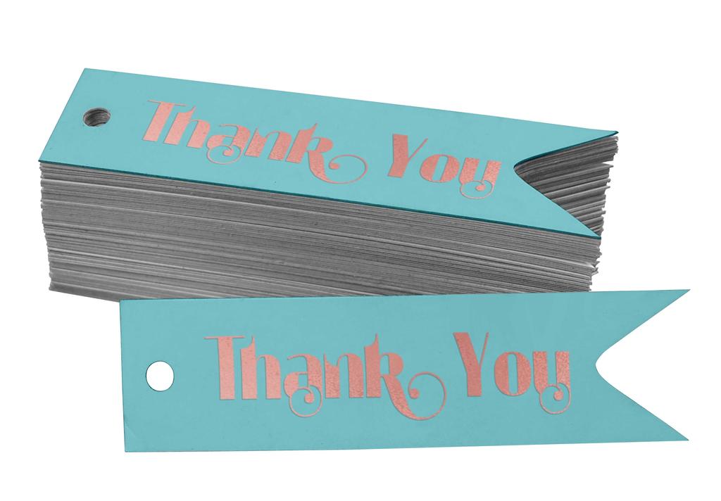 Inkdotpot Gold Foil Paper Hang Tags Thank You Bridal Shower Favor Tags 100