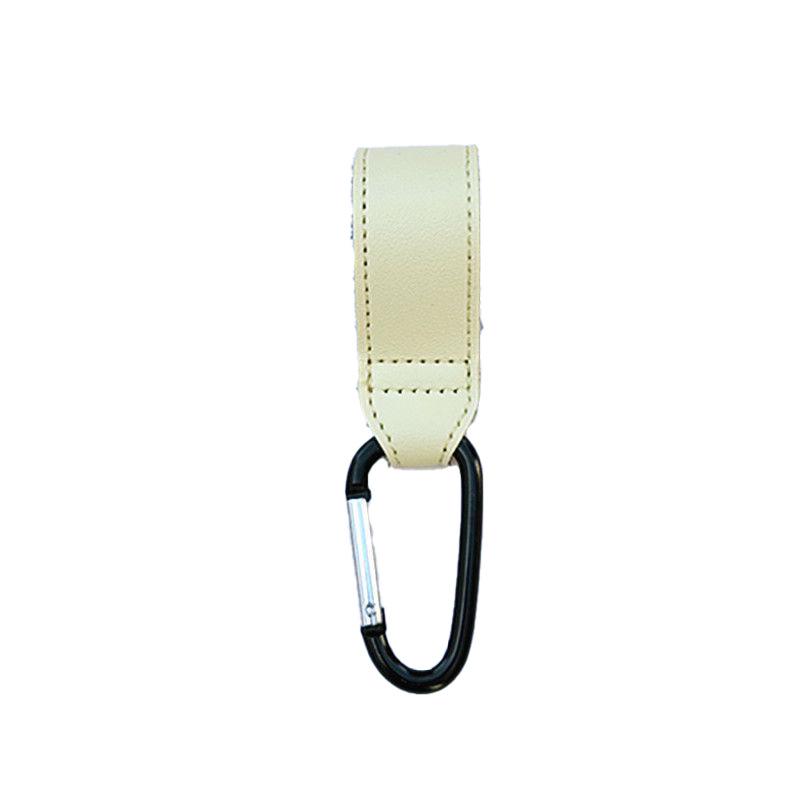 Multi-Functional Velcro Leather Hook: Stroller & Dog Walking Essential with Buckle