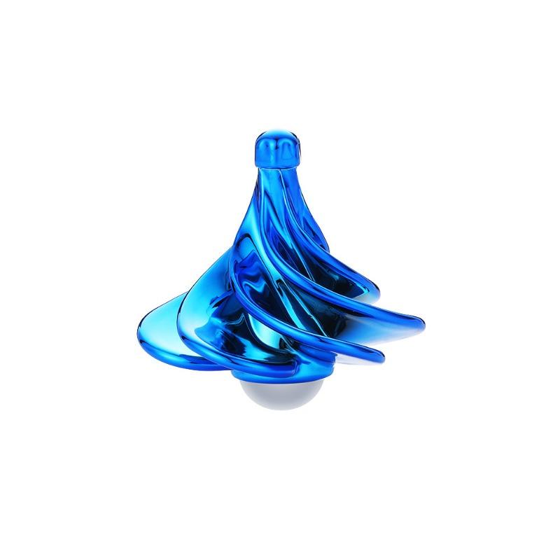 1PC new pneumatic gyro decompression toy gyro colorful wind blowing gyro pneumatic gyro синий