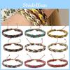 Boho Chic Leather Woven Hand Bracelet In 9 Different Colors Artistic And Trendy Accessory For Women