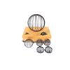 Diamond Cut "Black Headlight Grill Fit For Royal Enfield Old Classic 350 & 500"
