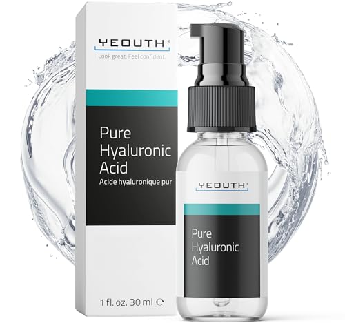 YEOUTH Hyaluronic Acid Face Serum 30ml (1oz) Moisturizing Skin Care Gentle Formula Light Texture Easy to Use for Daily Skin Care hyaluronic acid face
