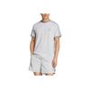 adidas Originals Adicolor Classics 3-Stripes Comfortable Versatile Simple Fashion Short Sleeve T-Shirt Men Tops Gray JN7016